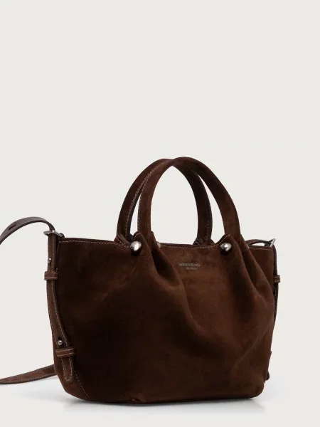 Замшевая сумка шоппер Weekend Max Mara