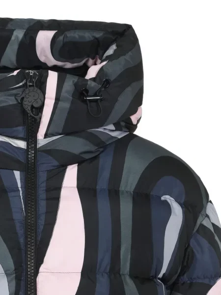 Geacă cu puf Pucci cu imagine negru