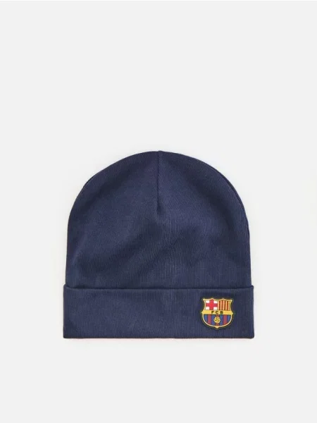 Reserved Căciulă tricotată FC Barcelona bleumarin