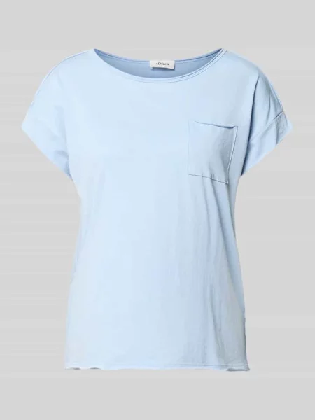 Męski t-shirt o kroju regular fit z czystej bawełny S.oliver Red Label