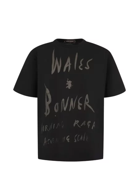 Tricou Wales Bonner cu imagine negru