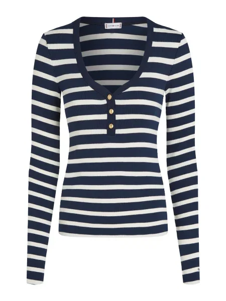 Tommy Hilfiger Blúz HENLEY | fehér