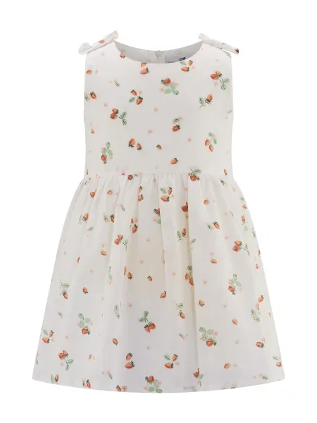 Happy girls Rochie ecru / verde mentă / rosé / carmin roșu