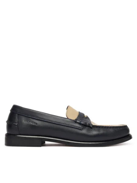 Tommy Hilfiger Mokaszin Penny Crust Sötétkék kék