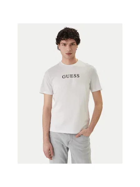 Guess T-Shirt Έγχρωμο Regular Fit