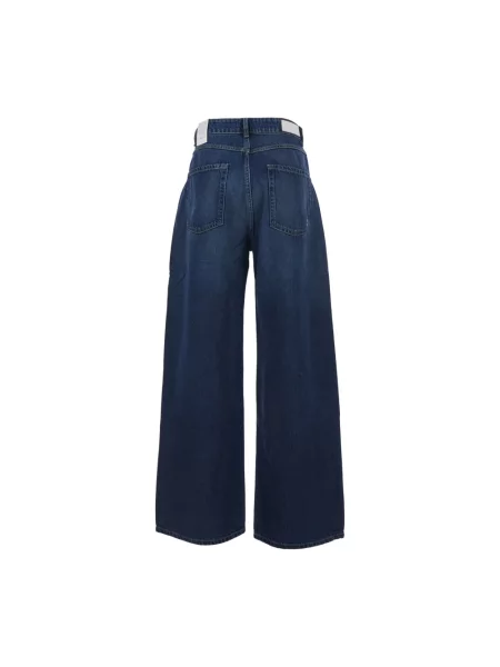 Szerokie jeansy Icon Denim niebieskie