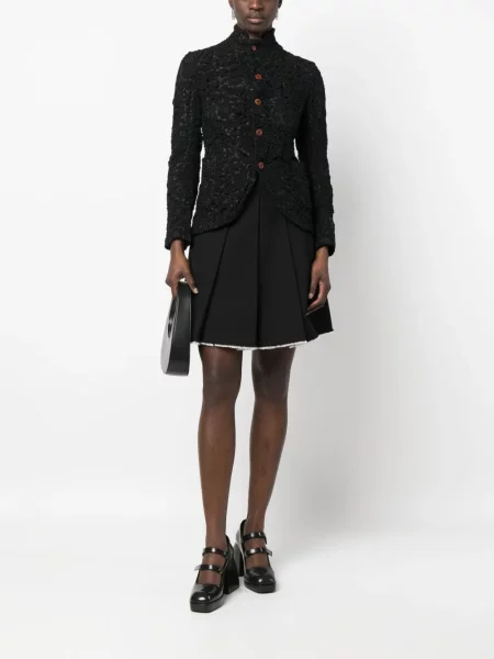 Květinová bunda Comme Des Garçons Comme Des Garçons černá