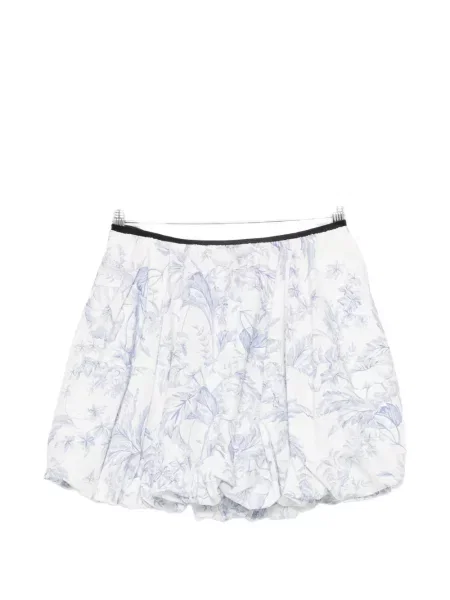 Fusta mini Maje cu model floral cu imagine alb