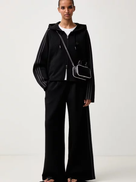 Adidas Originals teplákové nohavice dámske s bavlnou SST čierna