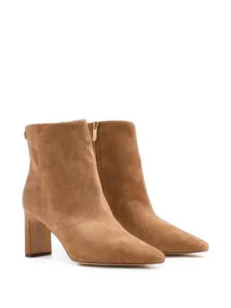 Cizme scurte Sam Edelman din piele de căprioară maro