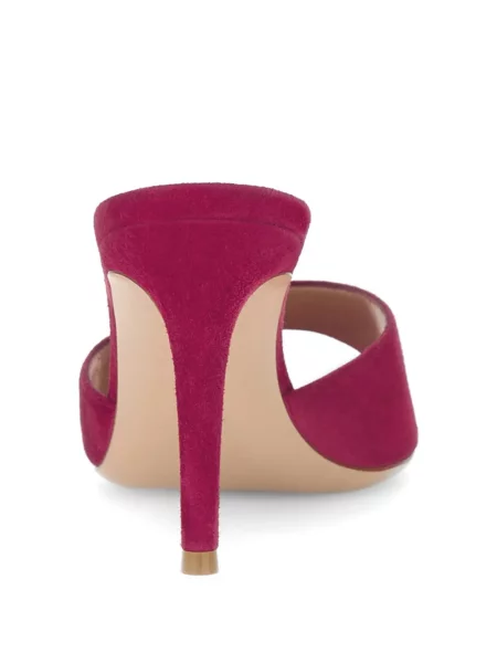 Sandale Gianvito Rossi din piele de căprioară roșu