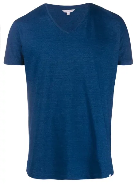 Tricou Orlebar Brown scurt albastru