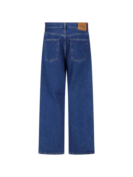 Blugi drepți Carhartt Wip albastru