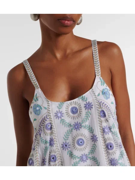 Rochie midi Juliet Dunn cu model floral alb