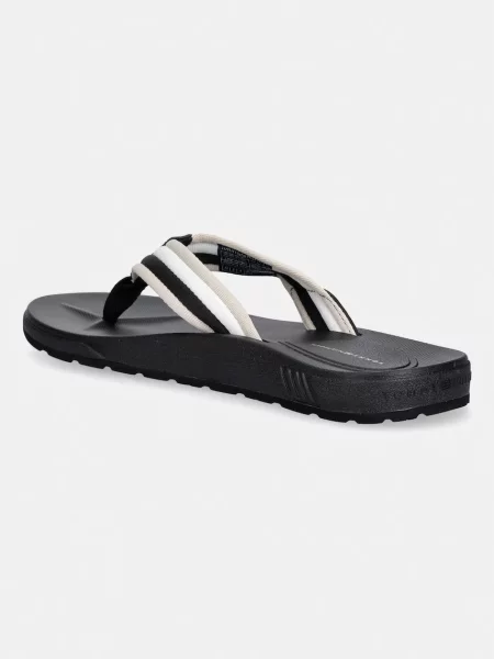 Tommy Hilfiger japonki MOLDED HILFIGER RWB BEACH SANDAL czarne