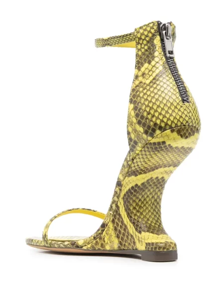 Sandale Rick Owens din piele galben