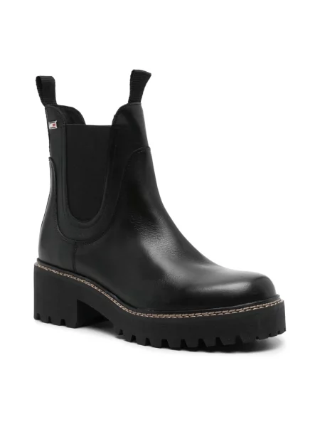 Sztyblety Tommy Hilfiger skórzane czarne