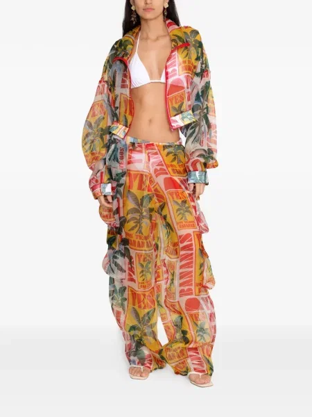 Pantaloni palazzo Amir Slama galben