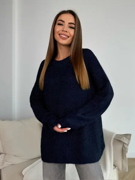 Джемпер ISSA Plus темно-синій синій