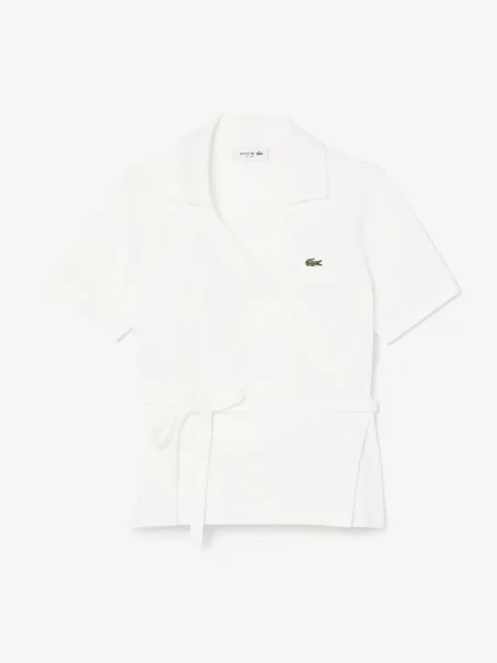 Поло Lacoste белое