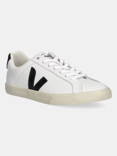 Veja sneakers din piele Leather Esplar Logo alb