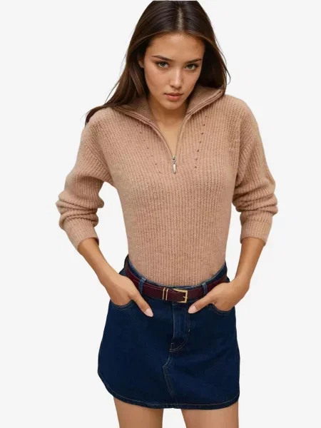 Hiccup Svetr Pullover světle béžová