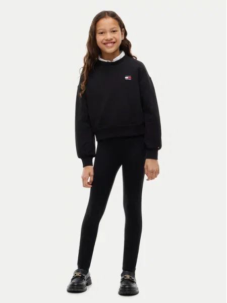 Tommy Hilfiger Set bluză și leggings Heritage negru