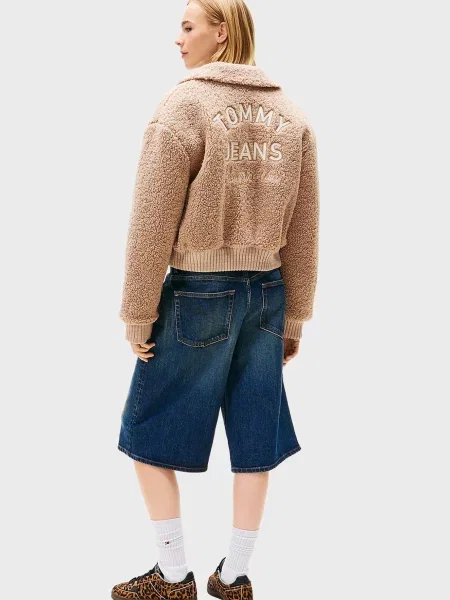 Джинсова куртка Tommy Jeans Тедді бежева