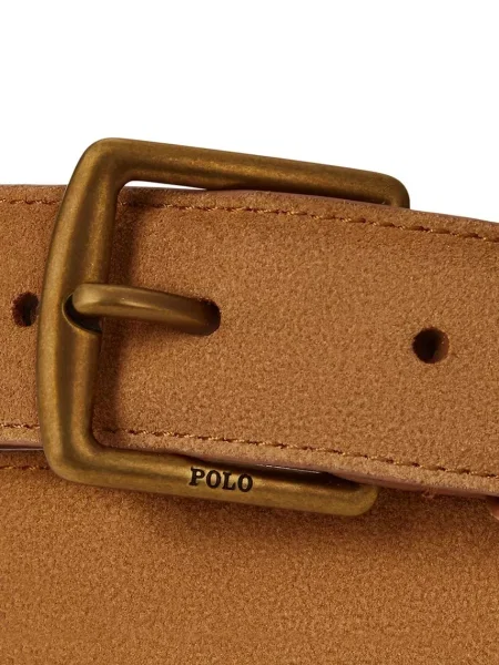 Замшевый ремень Polo Ralph Lauren с ремешками