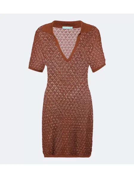 Rochie Melissa Odabash tricotate maro