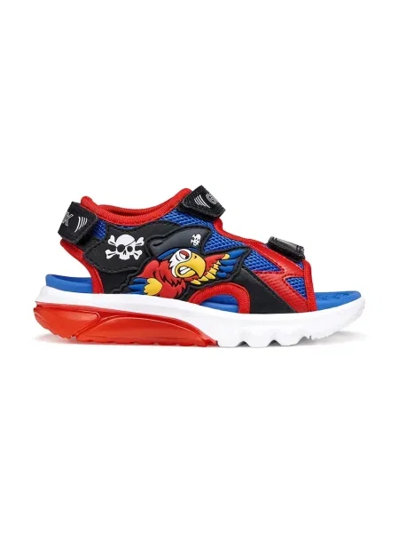 Sandále Geox J Sandal Ciberdron B D Tmavomodrá červená