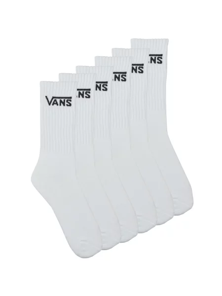 Ponožky Vans Classic Crew 3 páry white bílé