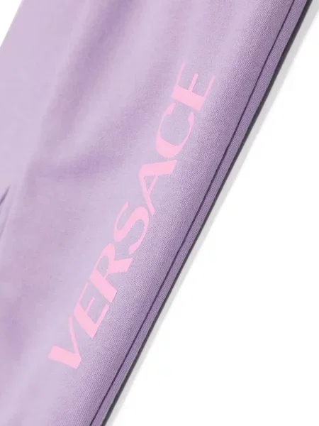 Spodnie dziecięce Versace fioletowe