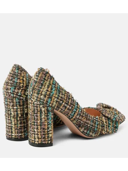 Pantofi cu toc Gianvito Rossi din tweed