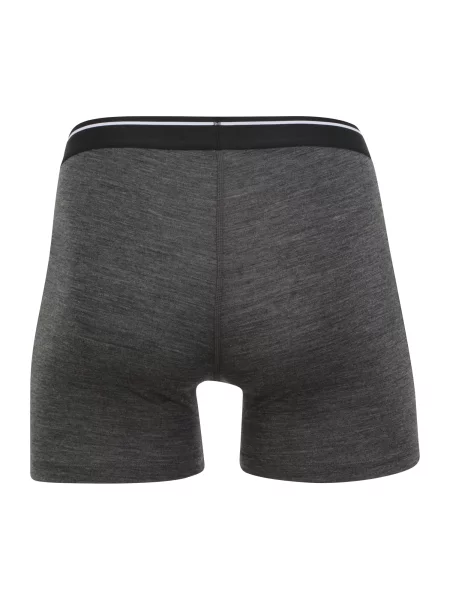 Pánske termo boxerky Icebreaker Anatomica plume jet heather sivá