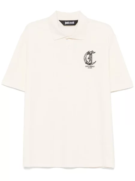 Поло тениска Just Cavalli бродирана