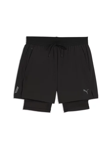 PUMA szorty 2 w 1 PWRMODE z elastycznej tkaniny Akcesoria S czarny