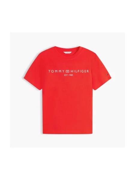 Tricou Tommy Hilfiger cu autograf roșu