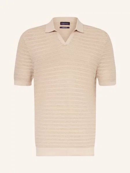 Strokesman's Pletené Polo Tričko béžová
