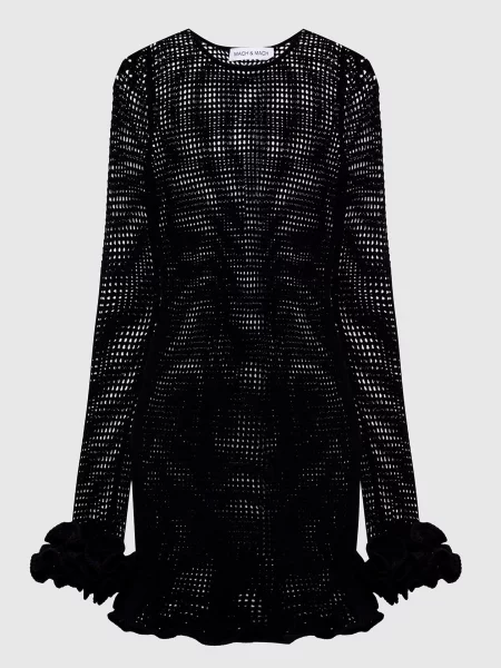 Ажурна сукня Peony міні Mach&mach чорна
