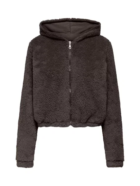 ONLY PLAY Jachetă fleece funcțională ONPCAS FLUF ciocolatiu