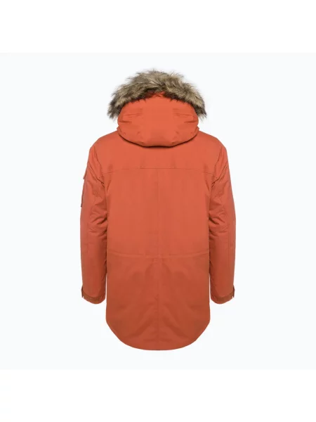 Kurtka zimowa Jack Wolfskin Glacier Canyon Parka pomarańczowa
