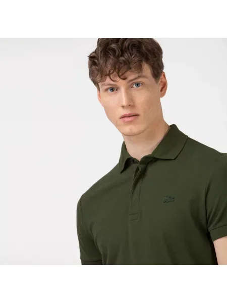 Lacoste Paris Polo Regular Fit Stretch Cotton Piqué zielony