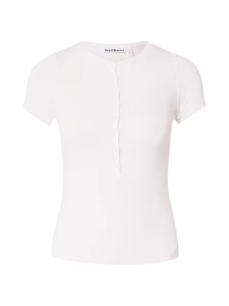 WEEKDAY Tričko Henny' bílá
