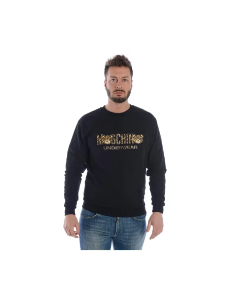 Bluza z kapturem Moschino z kapturem czarna