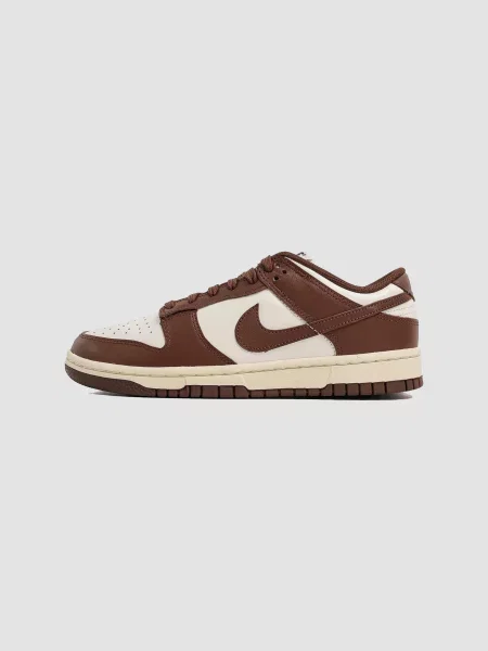 Кожаные повседневные кроссовки Nike Dunk коричневые