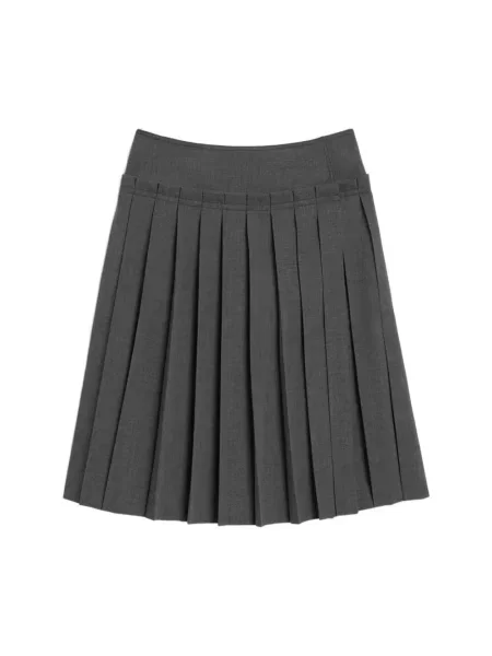 Spódnica midi Ami Paris wełniana szara