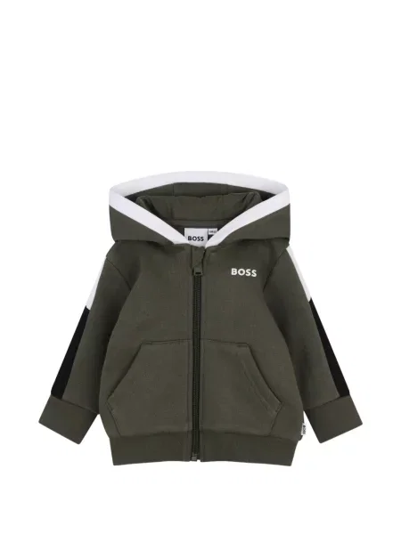 Bluza z kapturem dziecięca Bosswear zielona