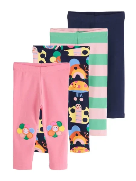 Next Leggings bleumarin / deschis / portocaliu / roz deschis verde