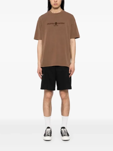 Tricou Aape By A Bathing Ape cu broderie maro